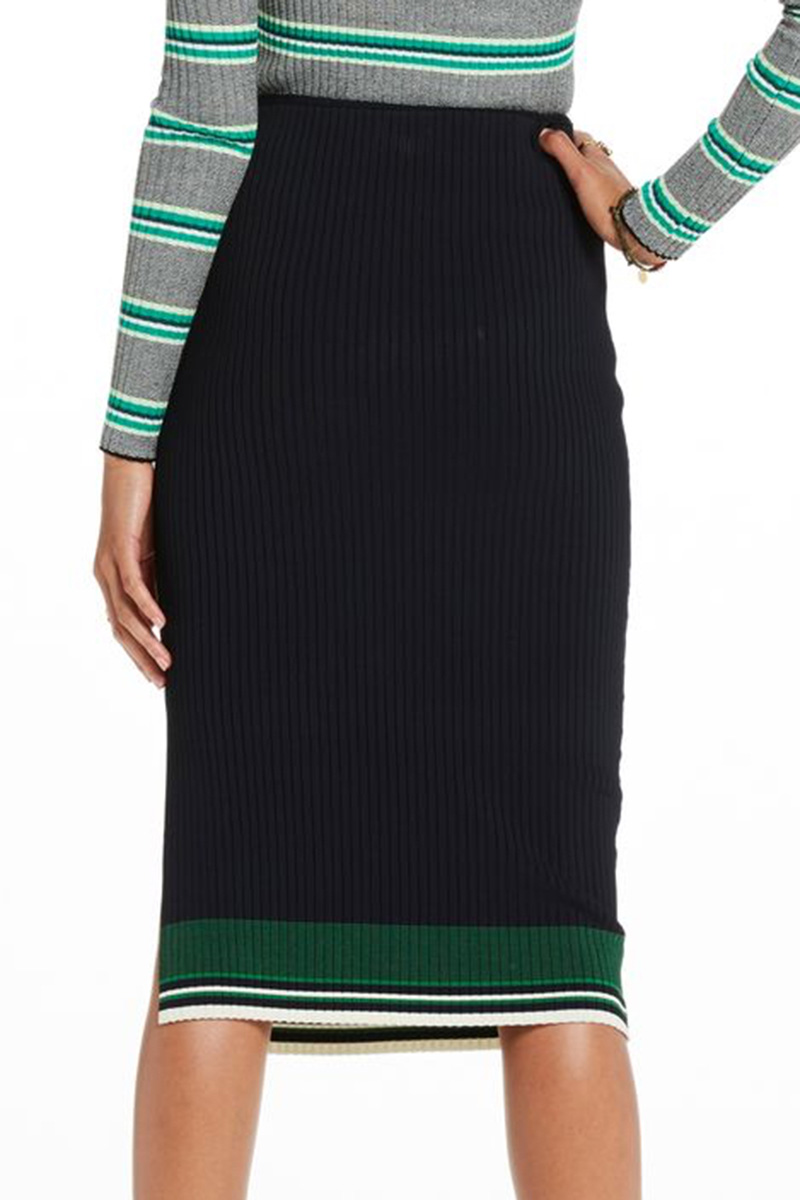 Sport Striped Knitted Midi Skirt 3Magasin